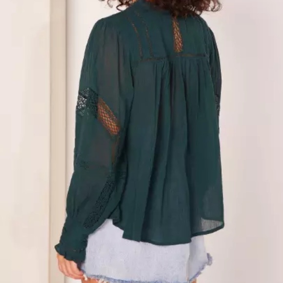 FREE PEOPLE Emma eyelet blouse - Picture 2 of 5